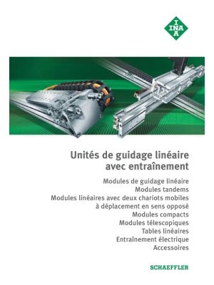 Unités de guidage linéaire avec entraînement