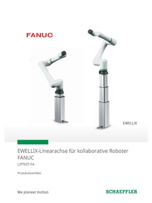 EWELLIX-Linearachse für kollaborative Roboter FANUC LIFTKIT-FA
