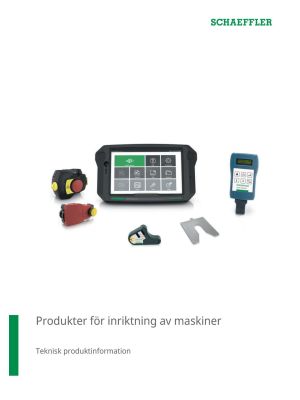 Produkter för inriktning av maskiner