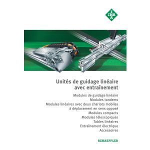 Unités de guidage linéaire avec entraînement